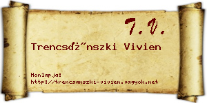 Trencsánszki Vivien névjegykártya