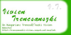 vivien trencsanszki business card